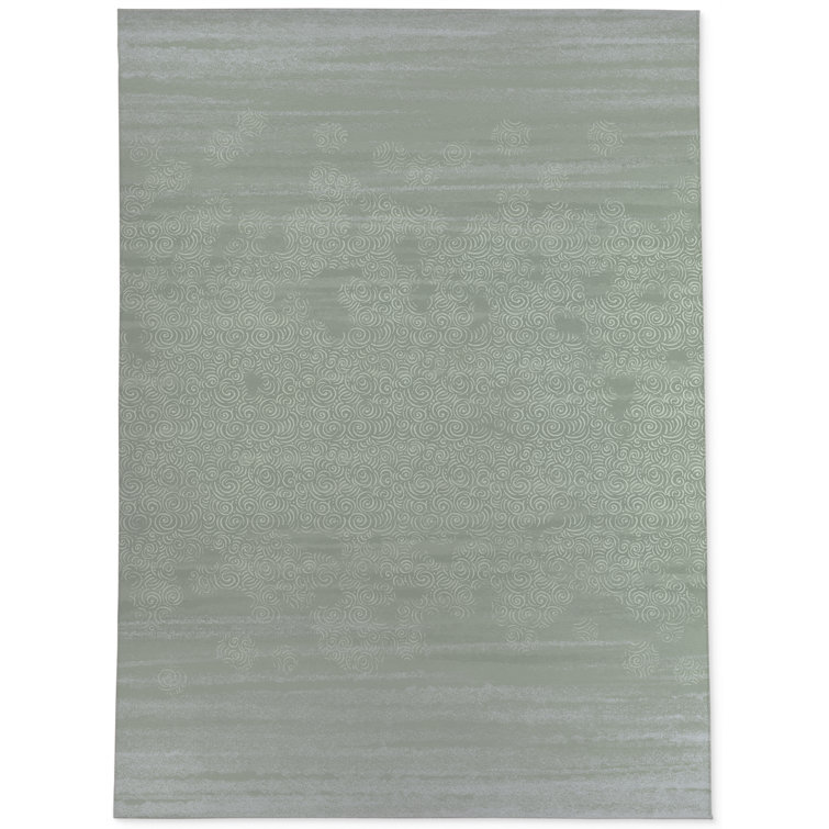 Kavka Spiral Sage Kitchen Mat Wayfair